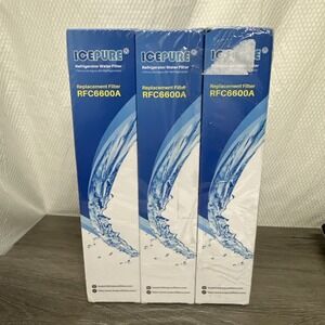 3 Pack - IcePure RFC6600A Refrigerator Water Filters BPA Free RFC 6600A 6600a‎